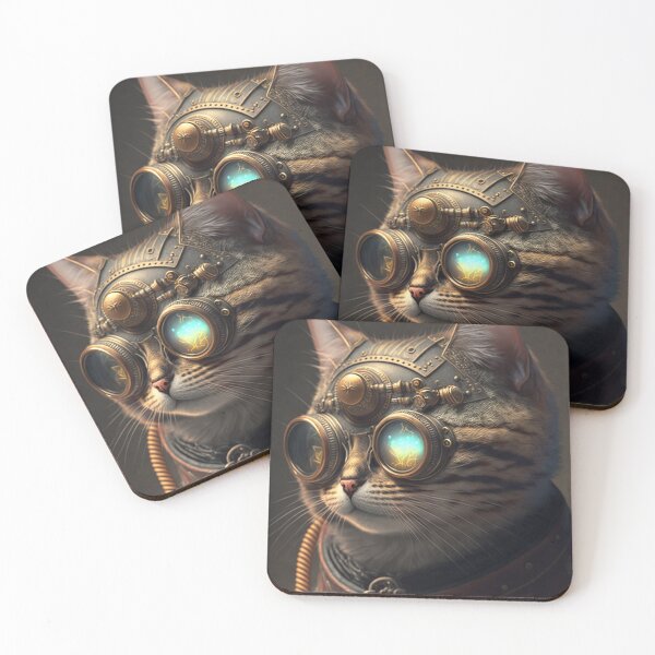Item preview, Steampunk Cat V3 designed and sold by GummywormDesign.