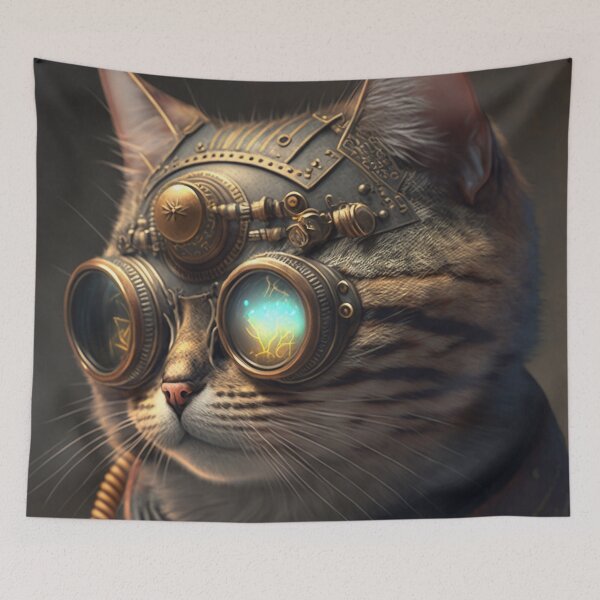 Item preview, Steampunk Cat V3 designed and sold by GummywormDesign.