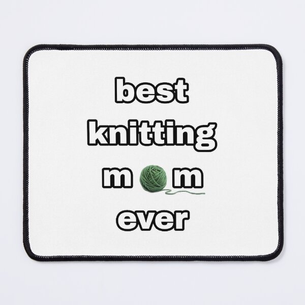 Item preview, best knitting mom ever designed and sold by tatouma-shopp.
