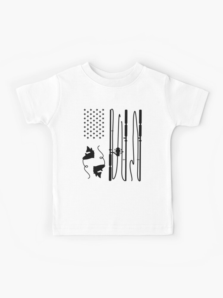 Fishing Flag Fishing Pole Boating Deep Sea Fishing Nautical Flag Gifts for  Fisherman Fishing shirts | Kids T-Shirt