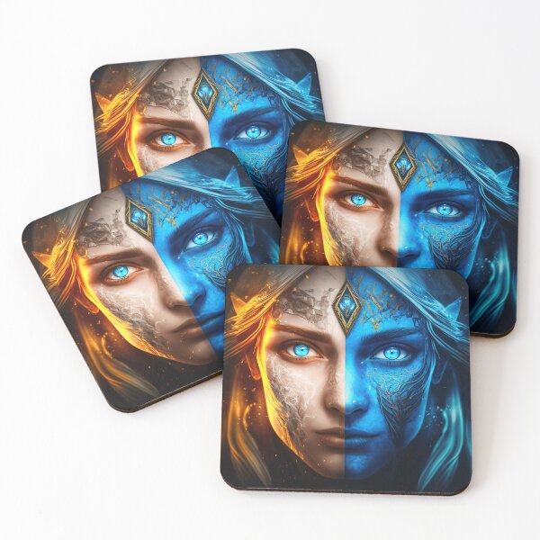 Item preview, Female Viking, Fire and Ice designed and sold by AICreateWorlds.