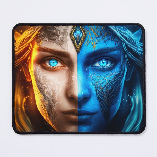 Item preview, Female Viking, Fire and Ice designed and sold by AICreateWorlds.