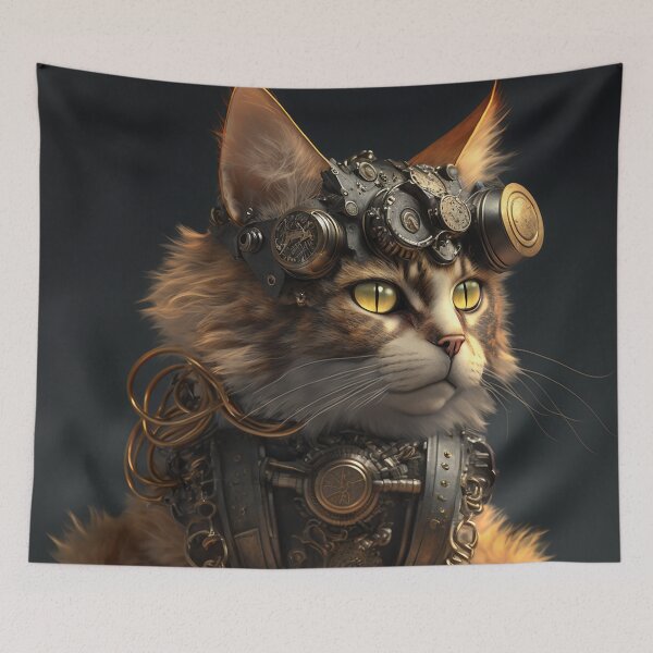 Item preview, Steampunk Cat V2 designed and sold by GummywormDesign.