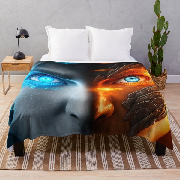 Item preview, Viking Female Spirit Eyes Ice and Fire designed and sold by AICreateWorlds.