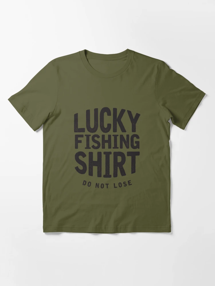 Lucky Fishing Shirt Do Not Wash Vintage Fishing Lover Gag V-Neck T-Shirt