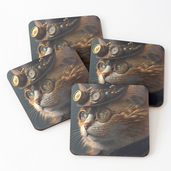 Item preview, Steampunk Cat V4 designed and sold by GummywormDesign.