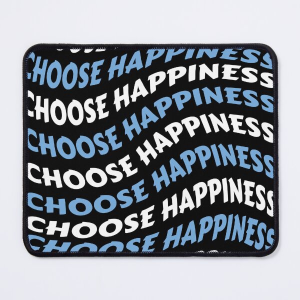 Item preview, Choose Happiness Wavy Text light blue argentina colour designed and sold by hockeng.