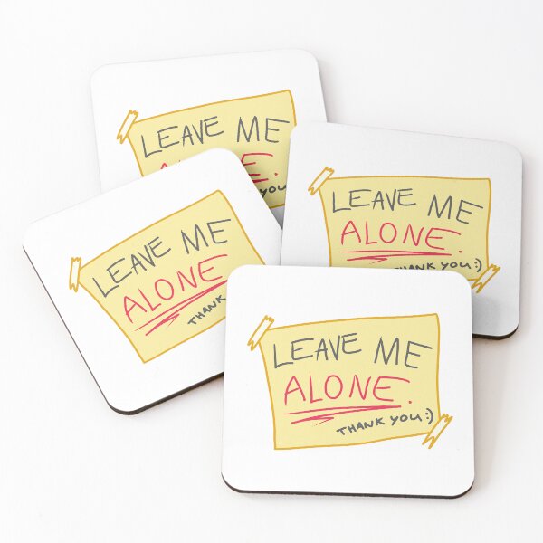 Item preview, Funny Post-it Note Saying "Leave Me Alone" Design designed and sold by Jellibeany.