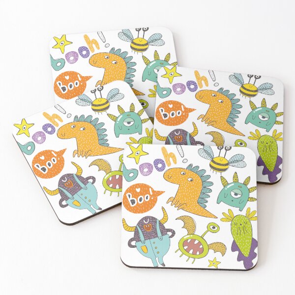 Item preview, Cute and Funny Monsters pattern designed and sold by KOTOdesign.