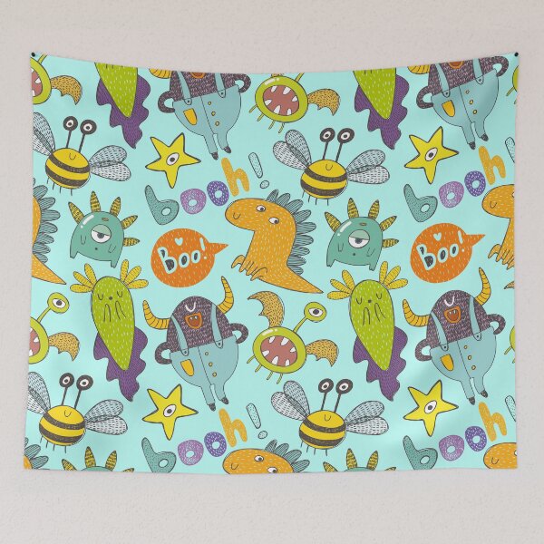 Item preview, Cute and Funny Monsters pattern designed and sold by KOTOdesign.