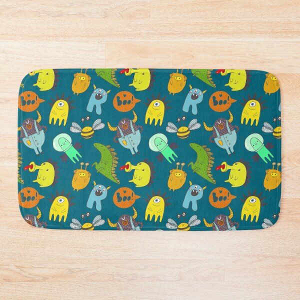 Item preview, Super funny doodle monsters pattern designed and sold by KOTOdesign.