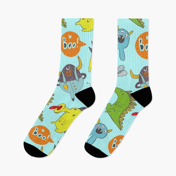 Item preview, Super funny doodle monsters pattern designed and sold by KOTOdesign.
