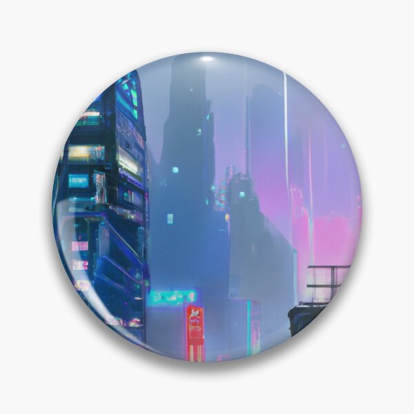 Item preview, Cyberpunk city oil style designed and sold by lexrom.