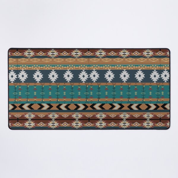 Item preview, Southwestern Aztec In Blues, Browns and Mauve designed and sold by handsoftime2020.
