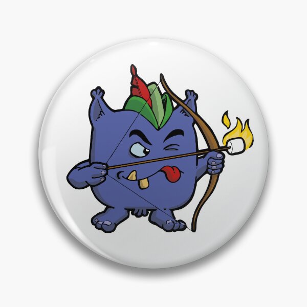 Item preview, Little purple monster that shoots with an archery designed and sold by Guillaume Desbiolles.