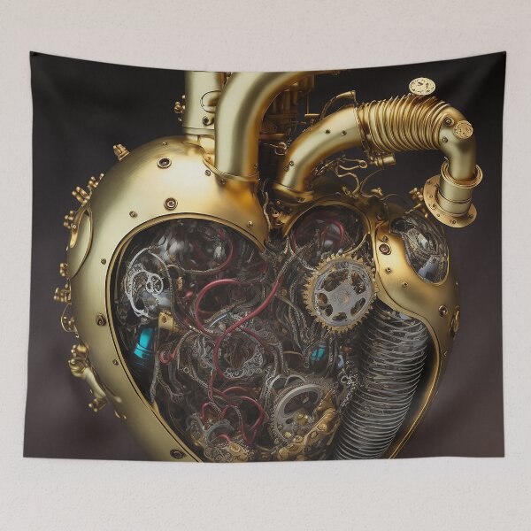 Item preview, Cartoon Steampunk Heart designed and sold by GummywormDesign.
