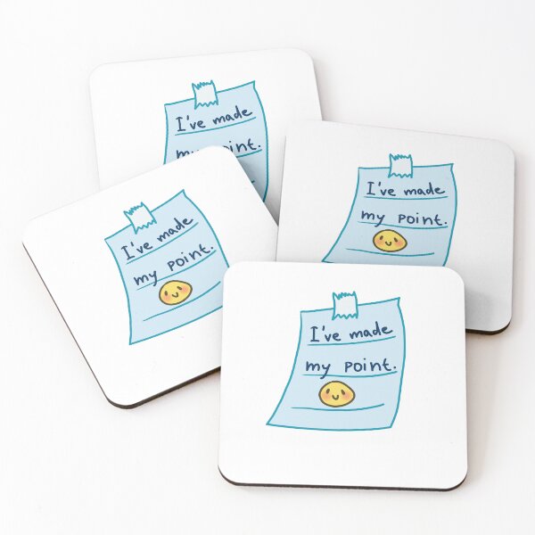 Item preview, Funny Post-it Note Saying "I've Made My Point" Design designed and sold by Jellibeany.