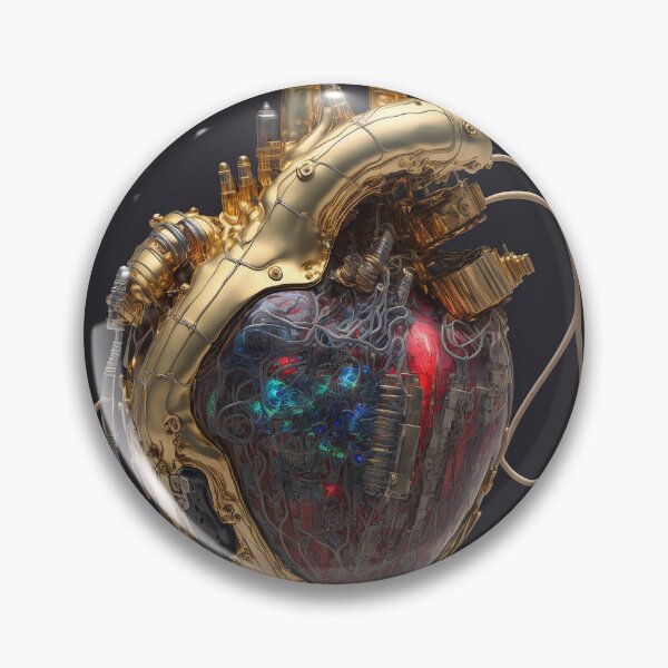 Item preview, Steampunk Gold Heart designed and sold by GummywormDesign.
