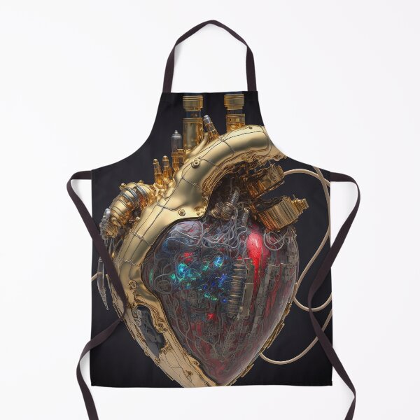 Item preview, Steampunk Gold Heart designed and sold by GummywormDesign.