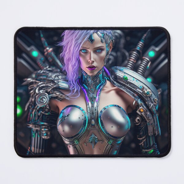 Item preview, Cyberpunk Cyborg Cybernetic Female designed and sold by AICreateWorlds.