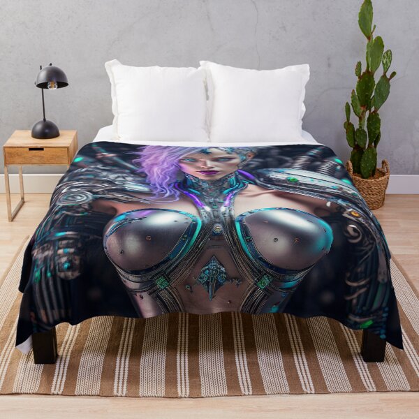 Item preview, Cyberpunk Cyborg Cybernetic Female designed and sold by AICreateWorlds.