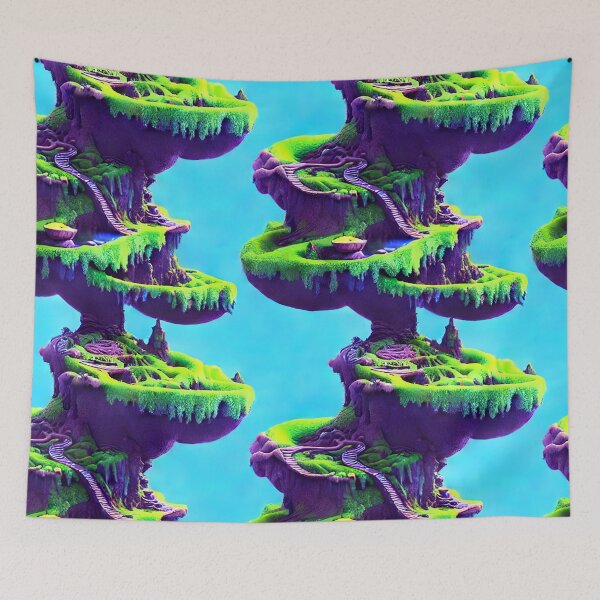 Item preview, A Dreamy Fantasy Landscape - Seamless Pattern designed and sold by Chubuter.