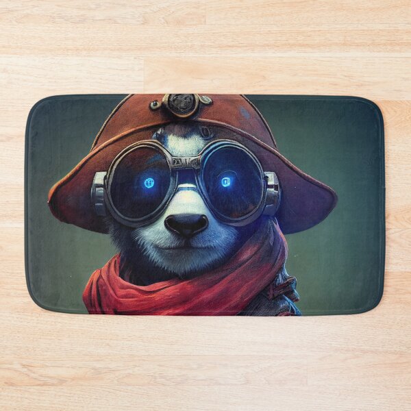 Item preview, The Cyberpunk Pirate Panda: An Anthropomorphic, Tiny, and Cute Cybernetic Buddy designed and sold by MimozaStudio.