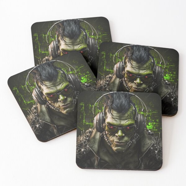 Item preview, Cyberpunk Orc Gamer designed and sold by AICreateWorlds.