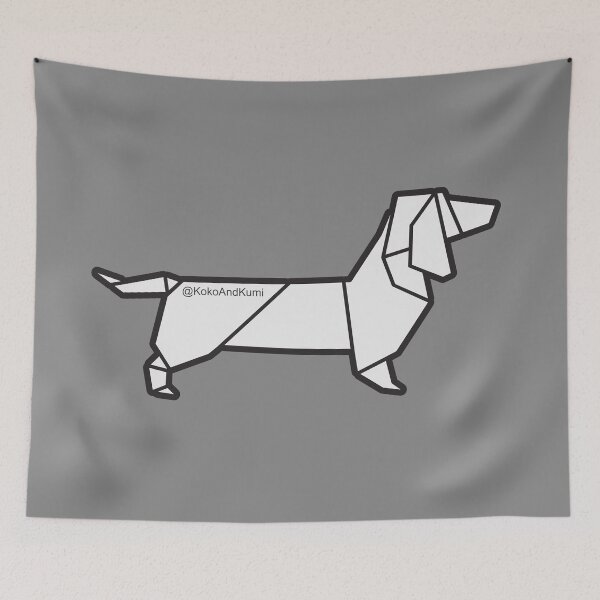 Item preview, Origami Dachshund designed and sold by KokoAndKumi.