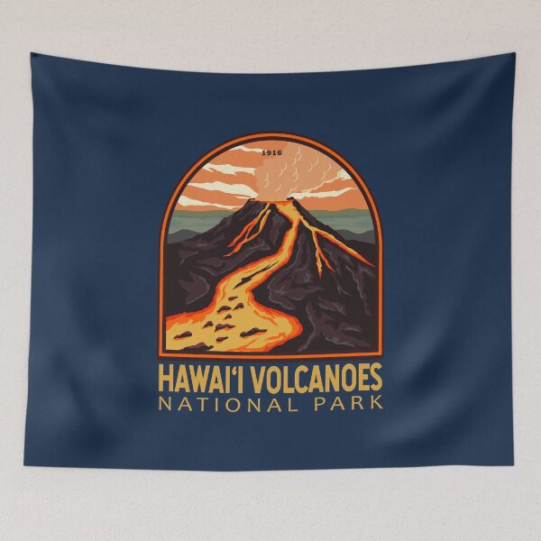 Item preview, Hawaii Volcanoes National Park Vintage Emblem designed and sold by KrisSidDesigns.