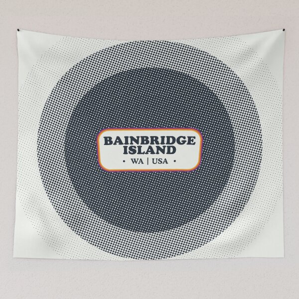 Item preview, Bainbridge Island | Retro Badge designed and sold by retroready.