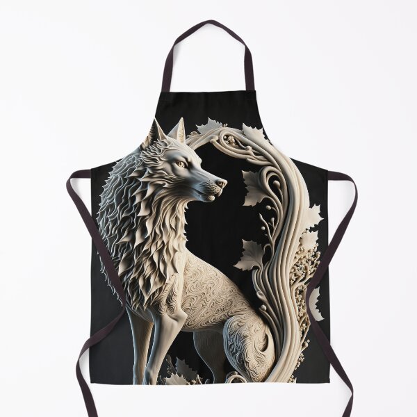 Item preview, Marble Wolf Statue designed and sold by GummywormDesign.