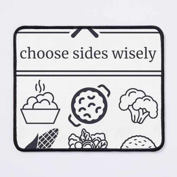 Item preview, Choose Side Wisely | Diner Food Side Dishes designed and sold by StoriesAndSuch.