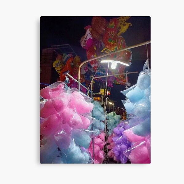 Night market cotton candy Canvas Print