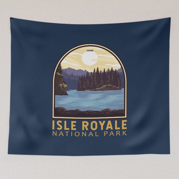 Item preview, Isle Royale National Park Vintage Emblem designed and sold by KrisSidDesigns.