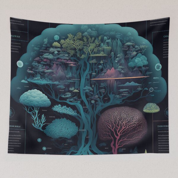 Item preview, Tree of Life Infographic  designed and sold by GummywormDesign.