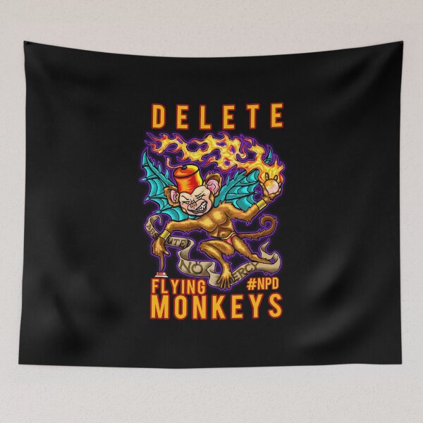 Item preview, Delete ALL Flying Monkeys from your life, social media, etc. designed and sold by endorpheus.