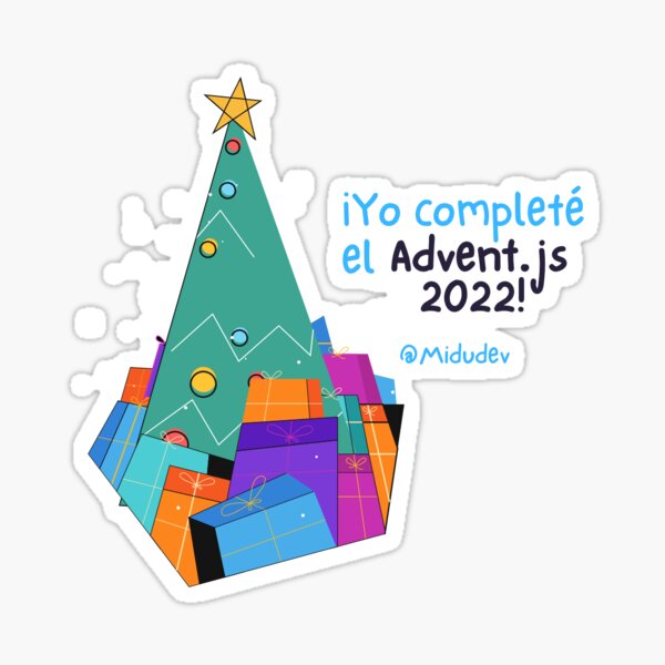I completed Advent.js 2022! Sticker