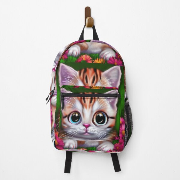 Item preview, Cute Red Hair Kitty Cat Red Hair with Large Eyes designed and sold by HanaiPrint.