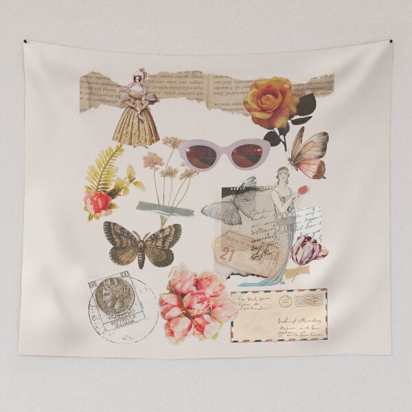 Item preview, Croquette Aesthetic Butterfly Antique Academia College designed and sold by Femme Pastel Collective.