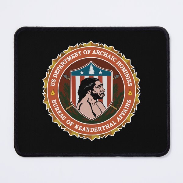 Item preview, Neanderthal Caveman Ice Age US Government Official Seal DNA designed and sold by twHistory.