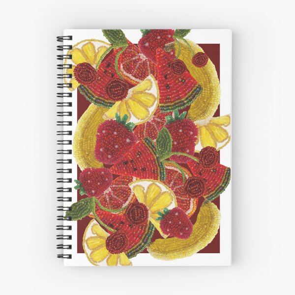 Item preview, Embroidered beaded fruit print  designed and sold by Oliviajulianna.