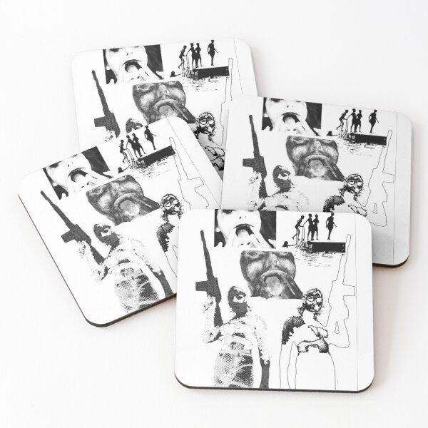 Item preview, Girls Guns Collage Black and White designed and sold by CuteDesignOnly.
