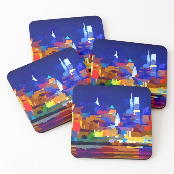 Item preview, Philadelphia Panoramic Skyline at Night designed and sold by Jon-Baran.