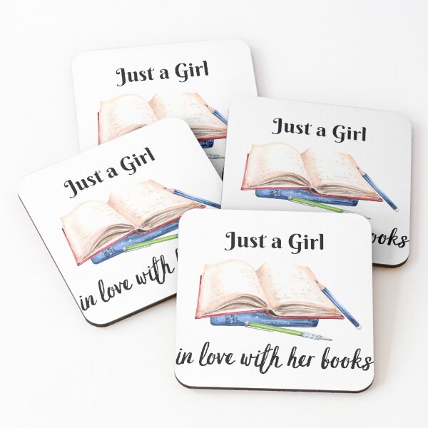 Item preview, Just a girl in love with her books designed and sold by HappyVibesAlert.