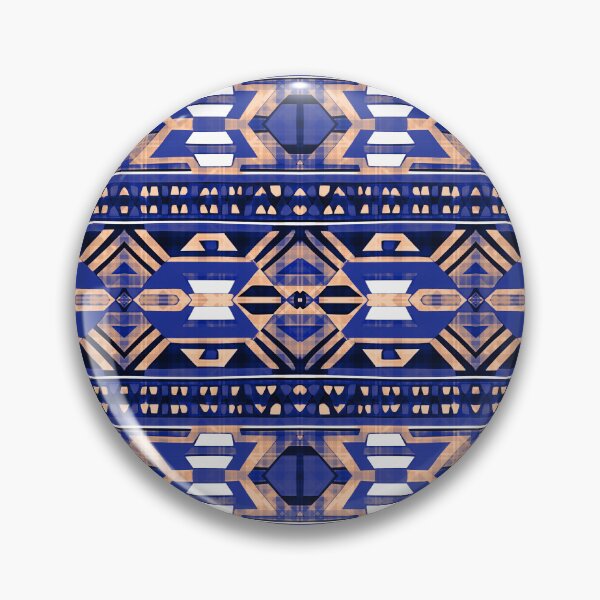 Item preview, Traditional Igorot-inspired tribal pattern. Ethnic Bluish colors designed and sold by IlustradoArts.