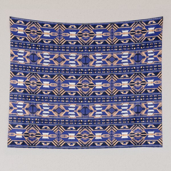 Item preview, Traditional Igorot-inspired tribal pattern. Ethnic Bluish colors designed and sold by IlustradoArts.