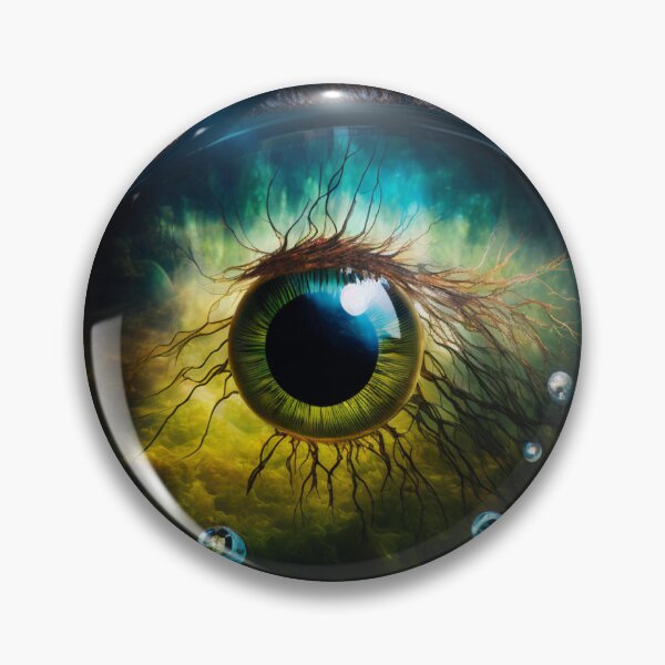 Item preview, Lens view human dragon eye underwater forest  designed and sold by forwardthinker.