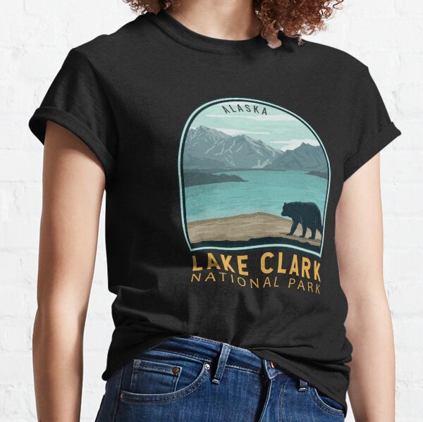 Vista previa del artículo con la obra «Emblema antiguo del Parque Nacional del Lago Clark», diseñado y vendido por KrisSidDesigns.