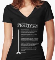 How to Celebrate Festivus Women's Fitted V-Neck T-Shirt